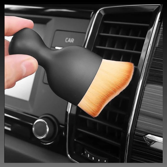 Combo of  Fast TAG Holder + Cleaning Duster + Clear Glass Perfume Aroma Bottle Gold Bullet Car Diffuser