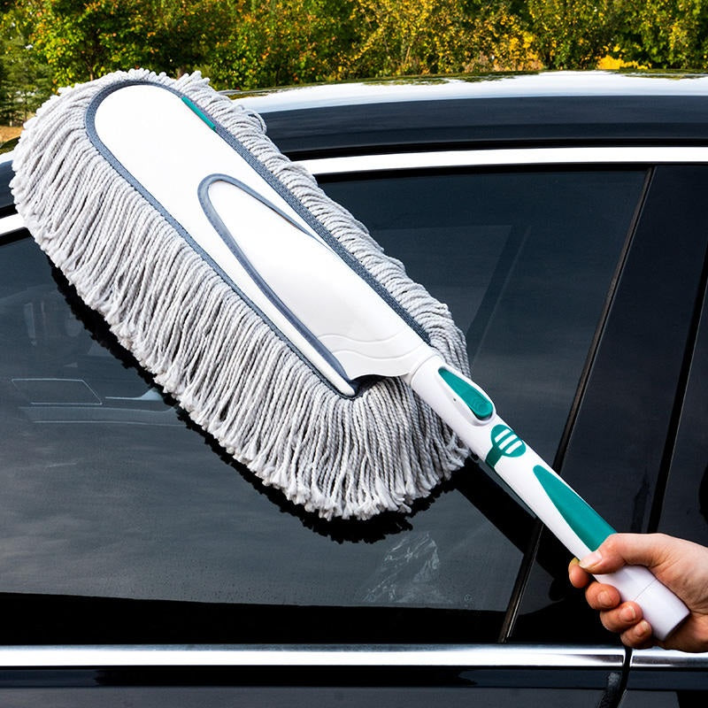 Premium Microfiber Extendable Car Duster Scratch-Free Cleaning Brush for Auto Detailing & Maintenance